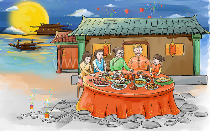 賞中秋圓月享美好時光，企鵝糧油機械祝您中秋團圓快樂(圖2)